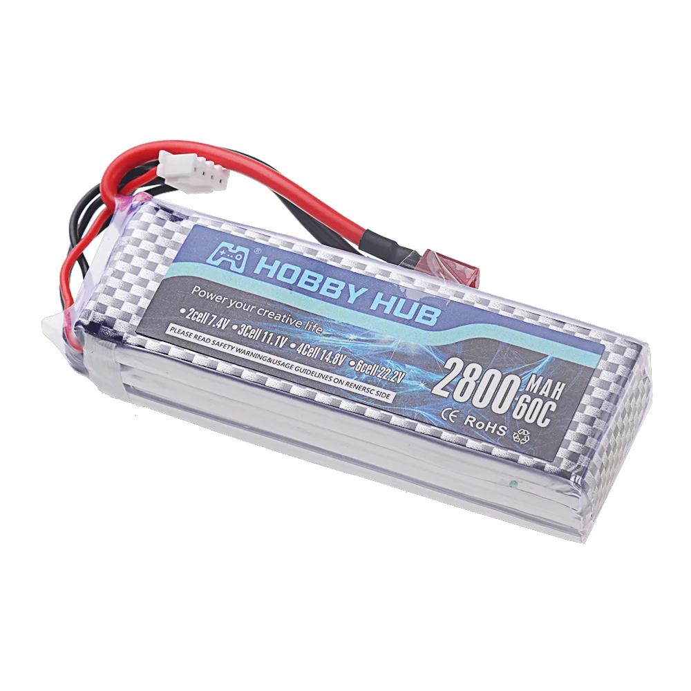 2szt 11.1V 2800mAh 3s 60C LiPo Akumulator do helikoptera RC Samolot Quadcopter Samochody Samolot z wtyczką T/JST/XT30/XT60 Akumulator 3S