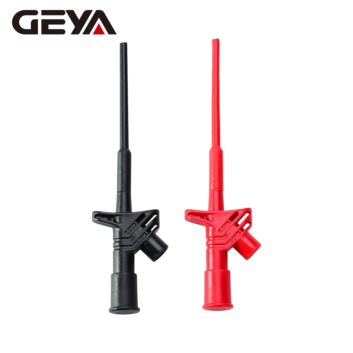 

GEYA Flexible Rapid Test Hook Clip Quick 1000V High Voltage Fully Insulated Testing Probes Grabbers Probe Jumper for Multimeters