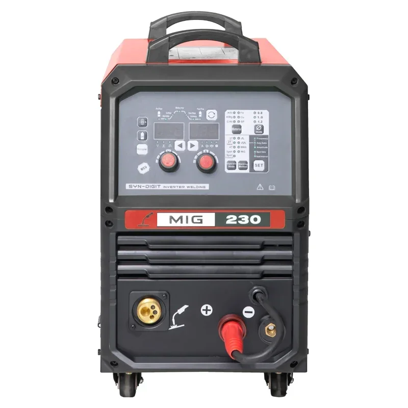 2024 Multifunctional Mini Welder Digital High Speed Pulse 220v Home Use MIG230 MAG/CO2/MIG Welding Machine