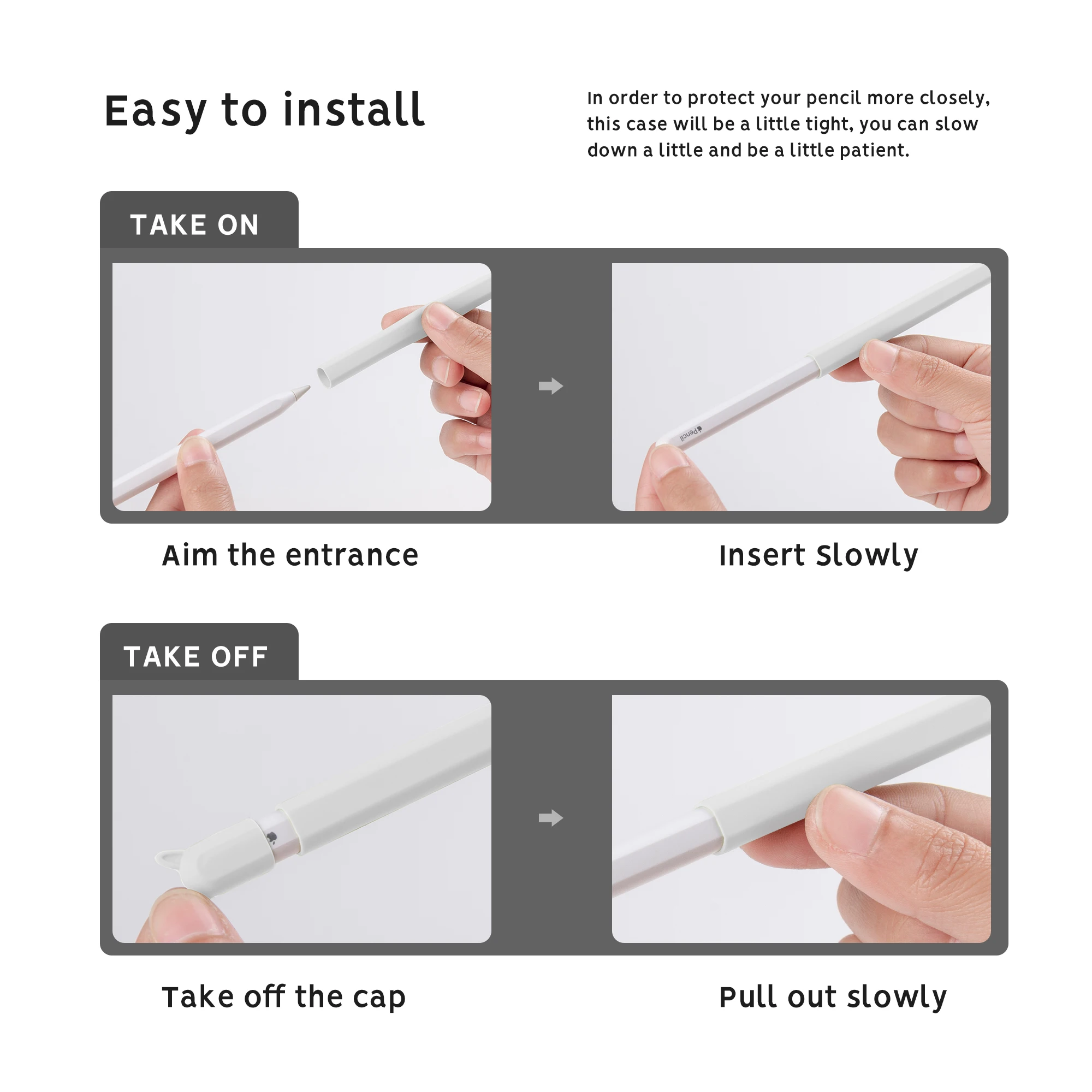 Soft Silicone Sleeve Apple Pencil Case for Apple Pencil 1st 2nd Pro  Generation, iPad Touch Screen Pen Protective Nib Cover Acce