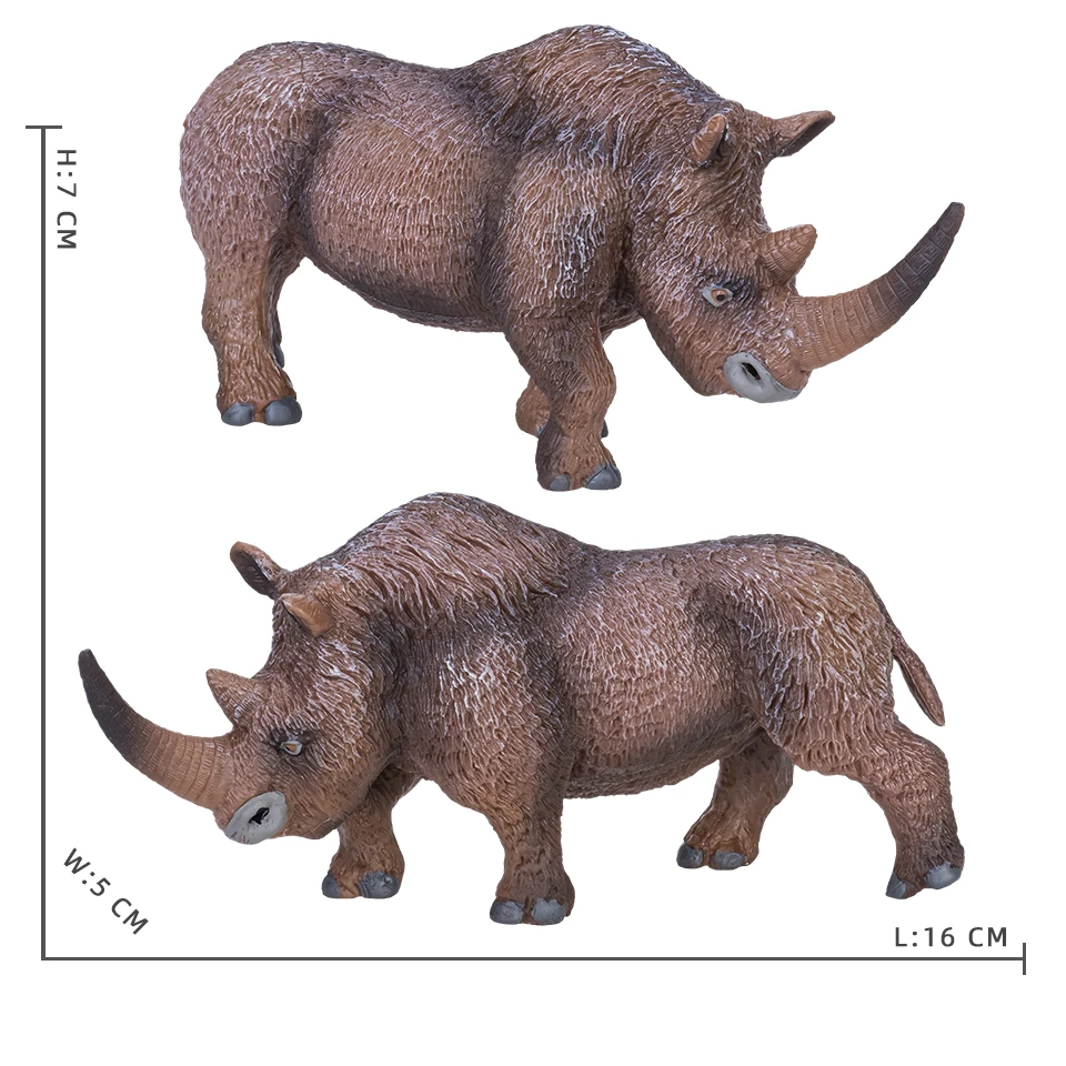 Simulation Mammut Modell Wollige Nashorn Eiszeit Säbel Zahn Tiger Pädagogisches Kinder Spielzeug Action-figuren Sammlung Kinder Geschenk – Detail 12