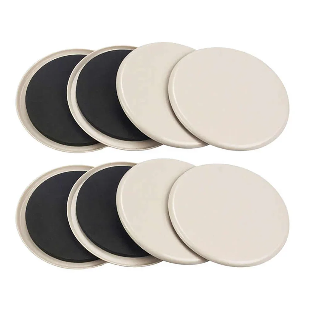 4Pcs Plastic Sliding Foot Pad Square/Round Furniture Leg Protection Pad Slide Wear-Resistant Floor Protection Foot Cover
