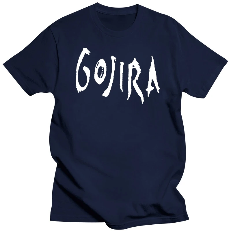 mens tee-shirt Gojira T-shirt Mens Metal Music Cotton Black Tee Shirt