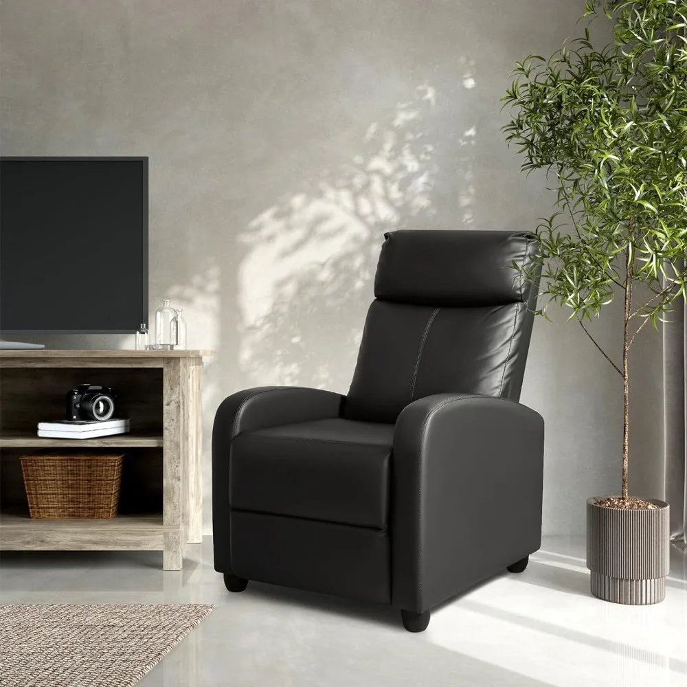 Fauteuil inclinable en cuir PU pour adultes, canapé inclinable, siège de cinéma maison avec support lombaire, inclinable