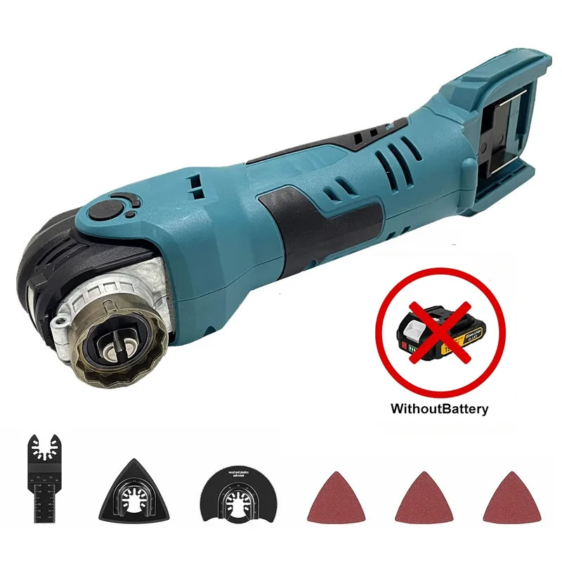 

600 Вт аккумуляторные осциллирующие многофункциональные инструменты электрический деревообрабатывающий инструмент 20000OPM режущая пила украшение дома с батареей 18 В