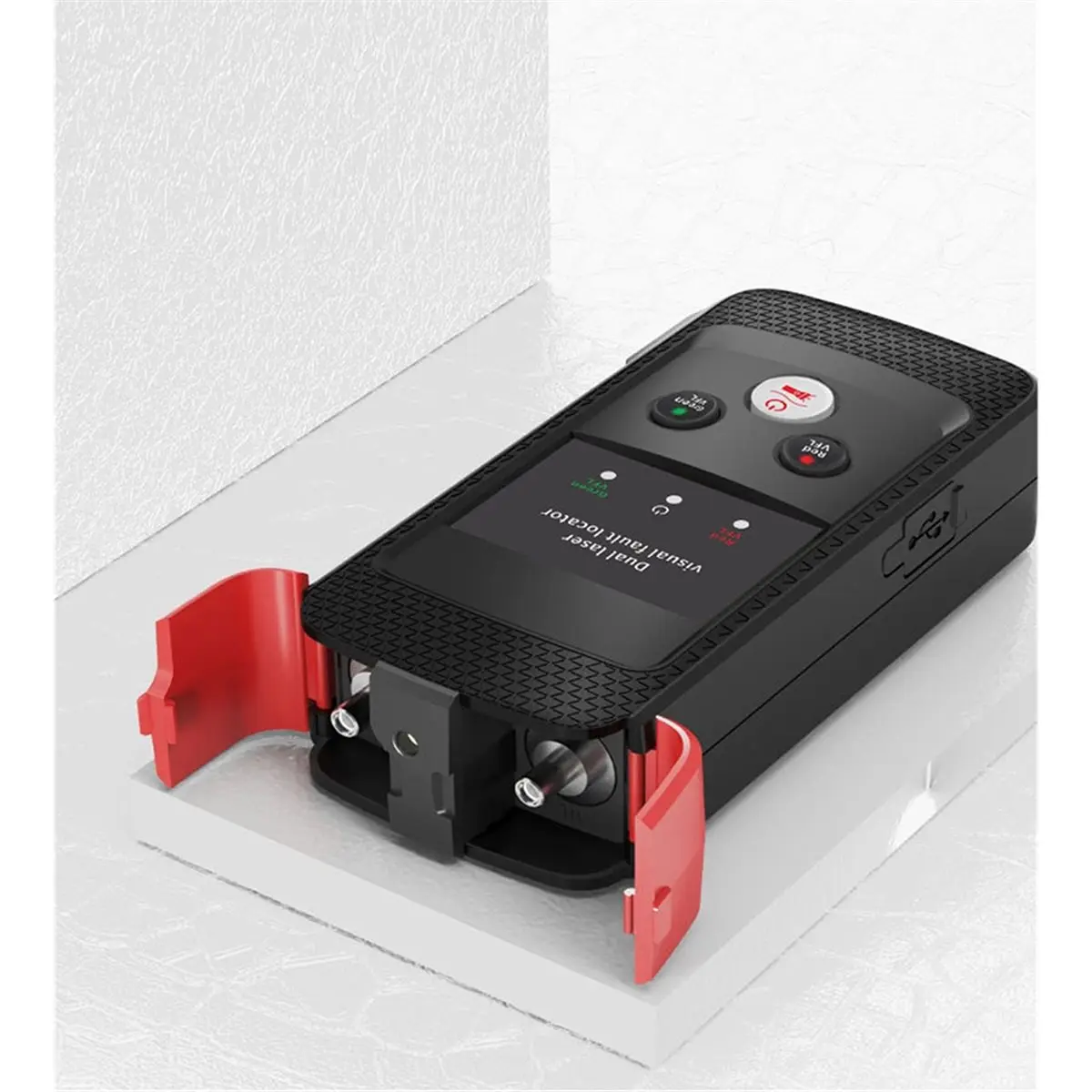 DT38 Fiber Optic Green Laser Red Green Dual Light Machine 10Mw VFL Visual Fault Locator Rechargeable Cable Fiber Optic Tester