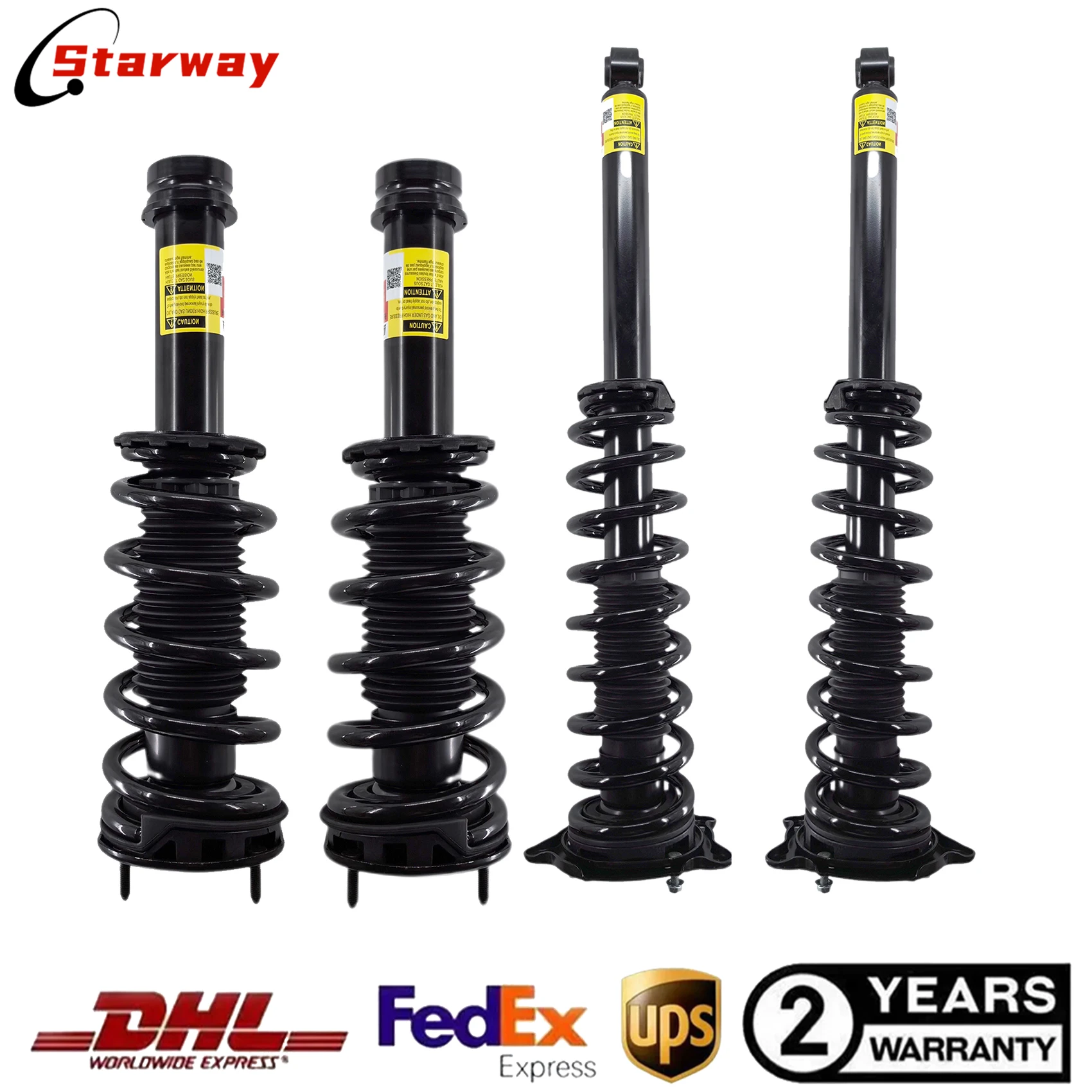 

Комплект из 4 передних и задних амортизаторов (стойки) 1030607-01-A, 1015620-00-A для Tesla Model S 60D, 75D, 85D, 90D AWD