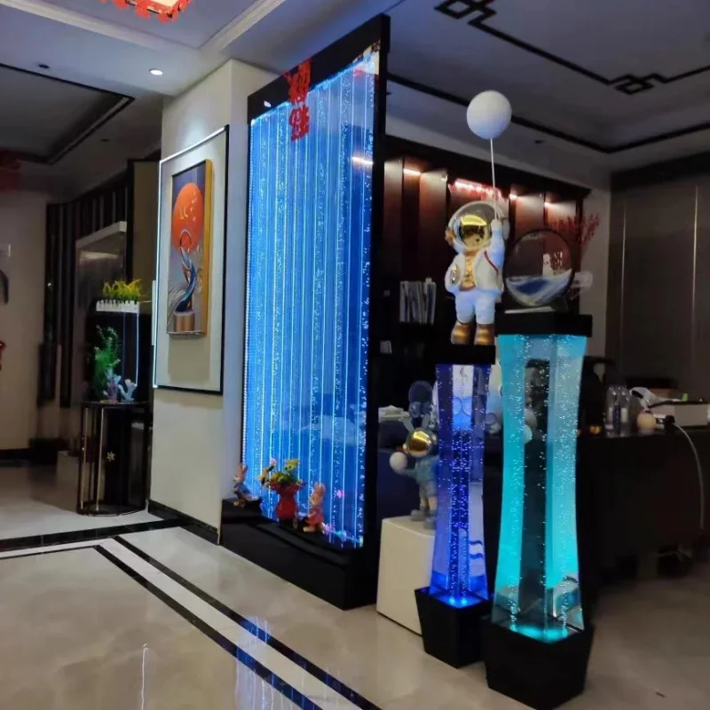 custom.Modern Programmable DMX512 Control Bubble Wall Panel Printed Room Divider Partition Decoration Color Bubble Screen