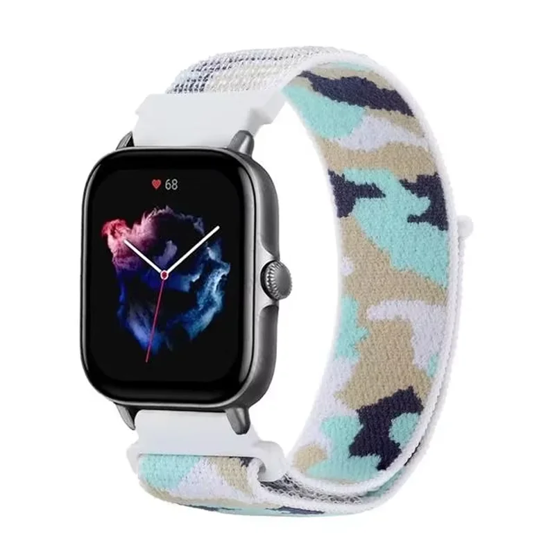 20/22 مللي متر حزام نايلون ل Amazfit GTS/GTR 4 Pro/Bip سامسونج ساعة 7 6 5 4 التمويه سوار هواوي ساعة 5 GT4/5/5Pro 46 مللي متر الفرقة #6