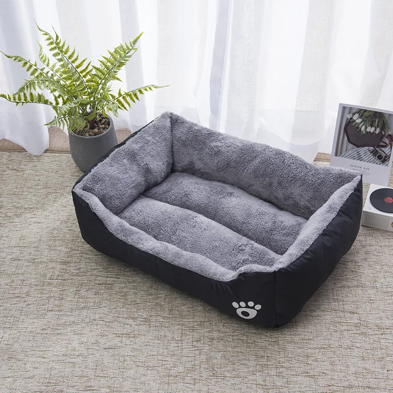 Winter Warm Large Dog Sofa Bed Dog Kneel Cat Mats House Cushion Pet Dog Bed Dog House Soft Nest Dog Baskets Bed For Cat Puppy