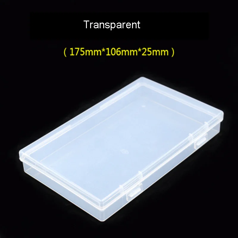 Transparent Colorful Portable Screw IC Chip Storage Box Removable Electronic Parts Screw Beads Organizer Plastic Case