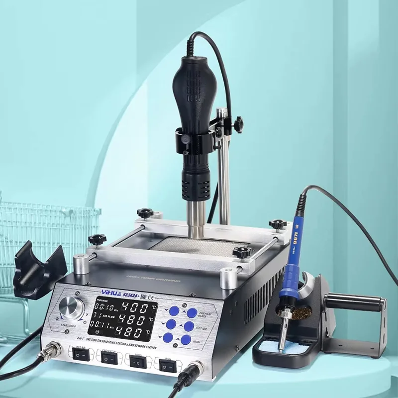 YIHUA 853AAA+ Professional Thermal Station New Condition with ±80℃ Calibration and No-Wind Protection Technology