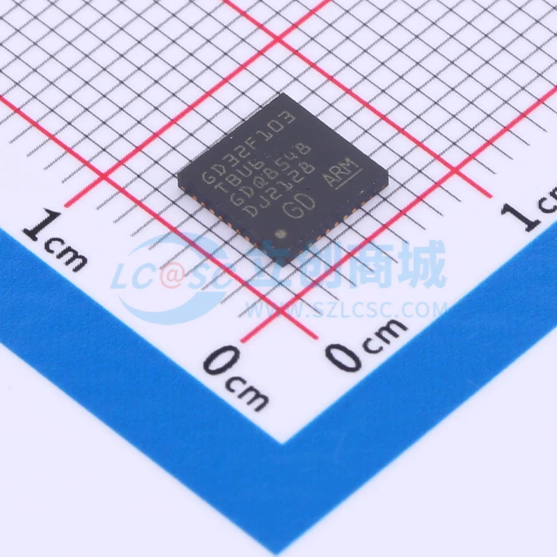 In Stock 100% Original New GD GD32 GD32F GD32F103 GD32F103TBU6 QFN-36 Microcontroller (MCU/MPU/SOC) CPU