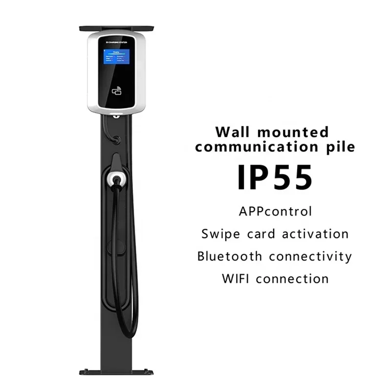 Wenzhou EV Charger Pedestal 11kW Type 2 For Commercial Use