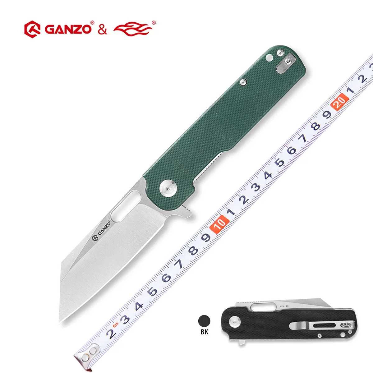 2024 FBknife Ganzo G770 D2 Blade 60HRC G10 Handle Folding Knife Tactical Outdoor Camping Knife EDC Tool Pocket Knife