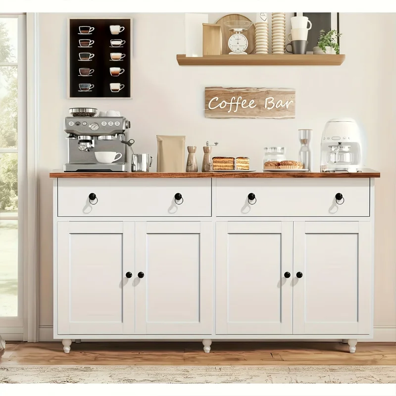 

Modern Side Cabinet——2One Smooth Opening and Closing Drawer and4Fan Fashion Door