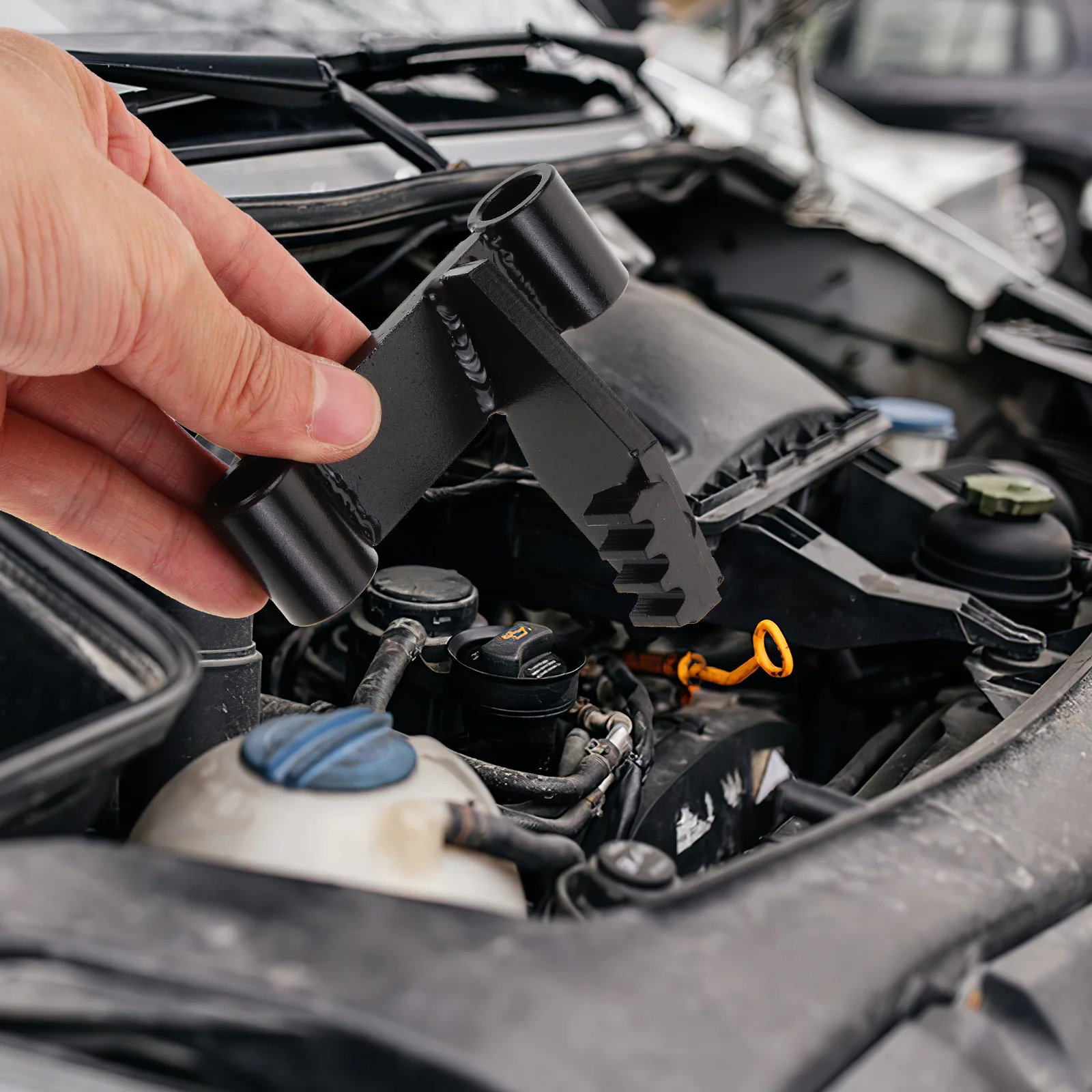 

Flywheel Bracket Flywheel Holding Tool Sturdy Metal Engine Flexplate Locking Holder Compact For Car Repair Chassis Parts