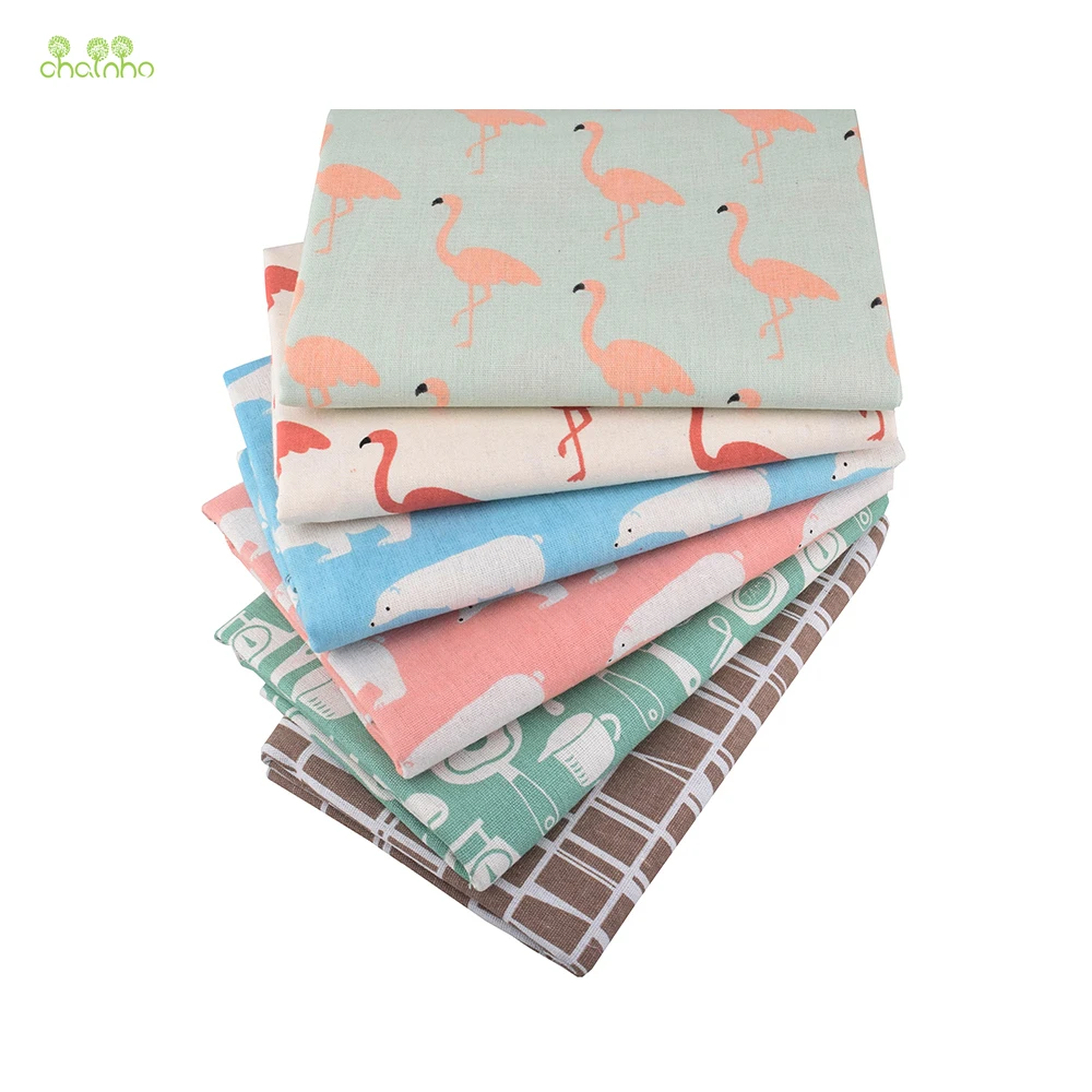 

Chainho,Printed Cotton Linen Fabric,DIY Sewing & Quilting Material,For Sofa,Table Cloth,Curtain,Bag,Cushion,Furniture Cover CL08