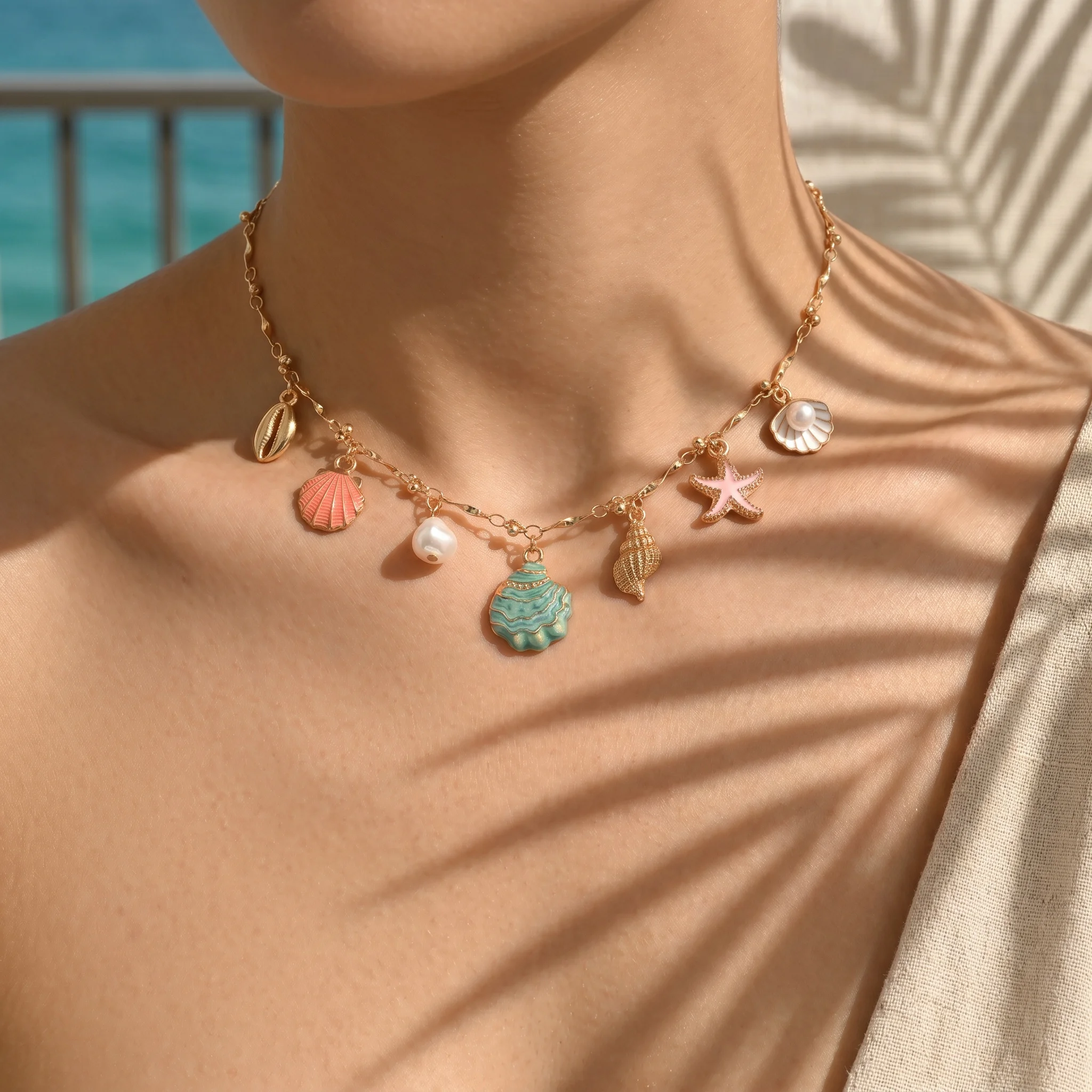 Ocean Whispers Pastel Shell Necklace Scb695fbbf9714f0abf2f4ce7e3fe8045r