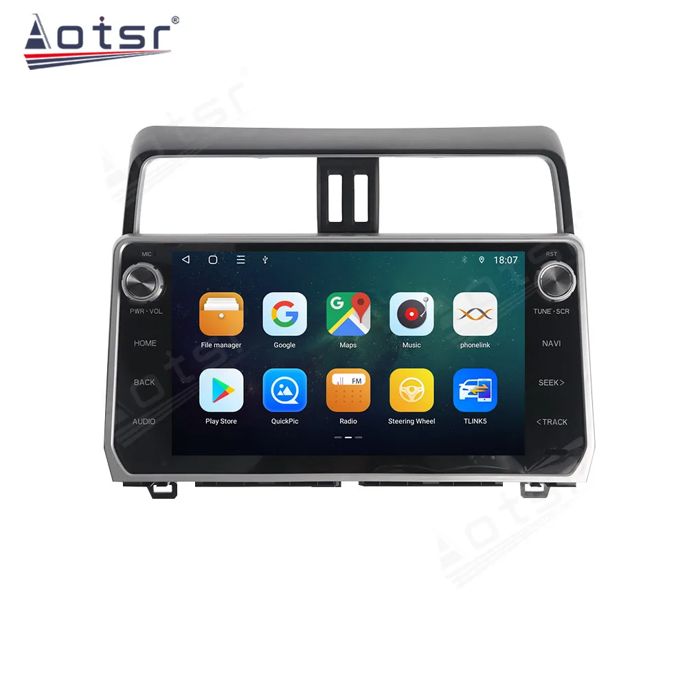 Android 13.0 Car Multimedia Stereo Player For Toyota Land Cruiser Prado 2018 Tape Radio Recorder Video GPS Navi Head Unit 2 Din