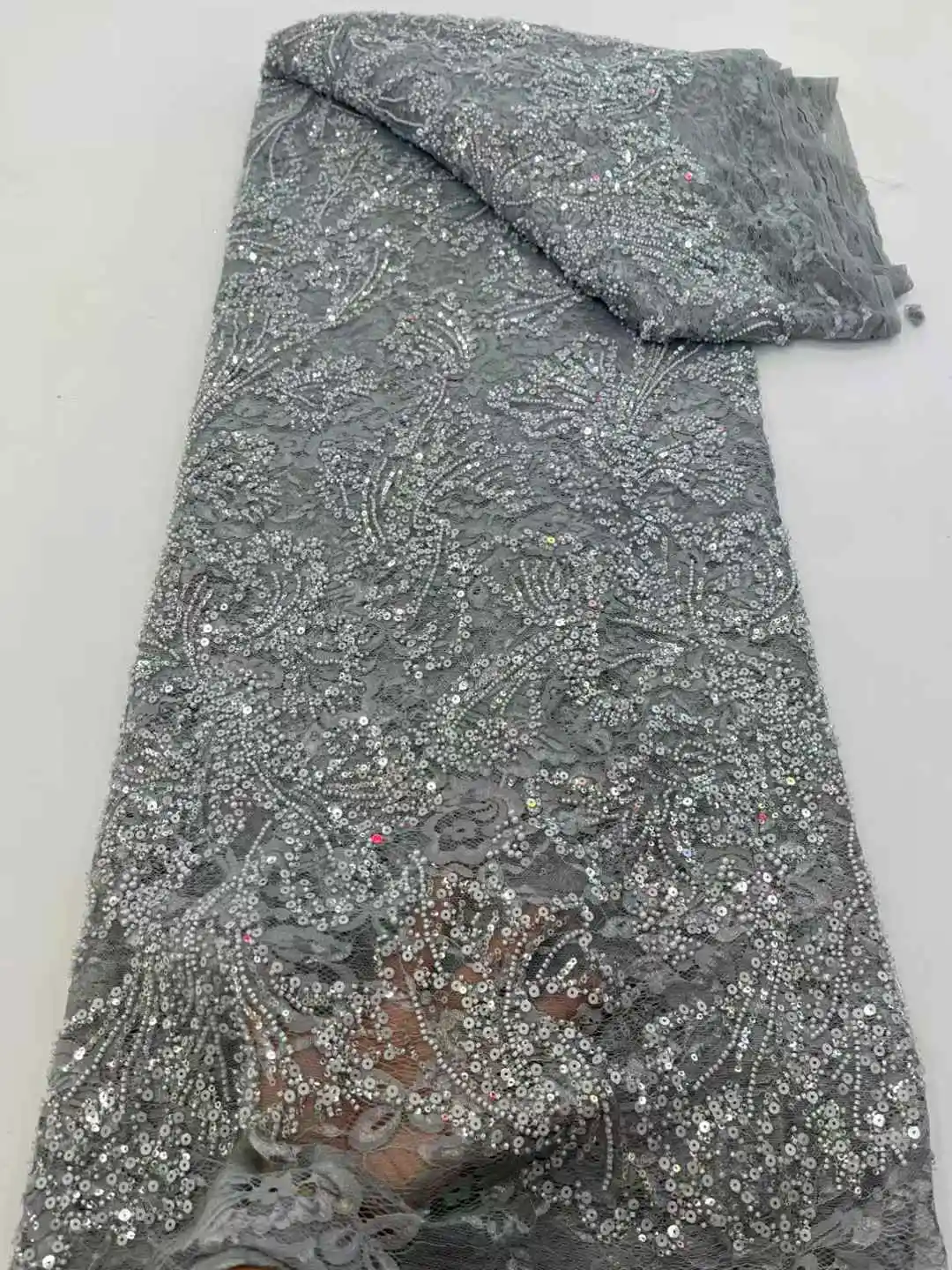 فاخر الترتر الأفريقي ومطرز أقمشة الدانتيل 2025 عالية الجودة النيجيري الزفاف الزفاف التطريز الفرنسية تول الدانتيل لحفل الزفاف