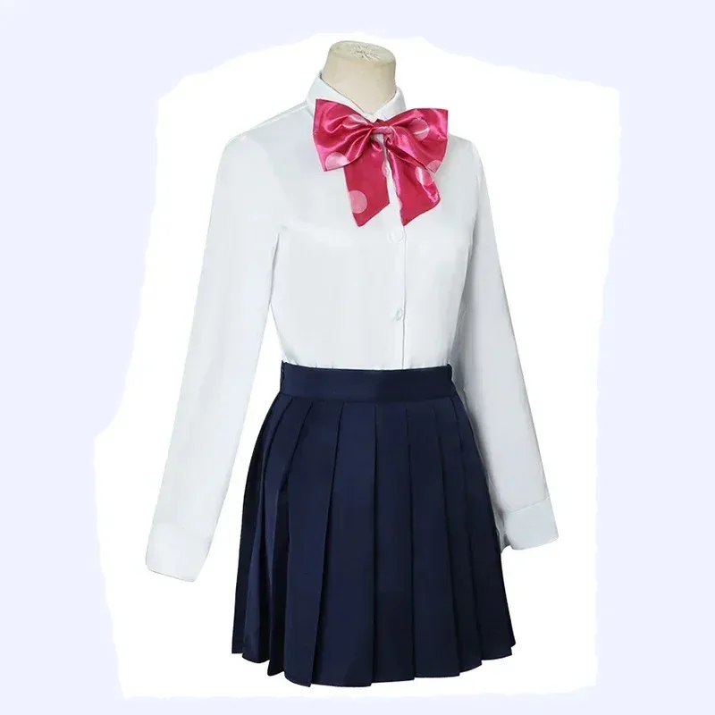CyIjichi Nijika تأثيري أنيمي Bocchi The Rock Ijichi Nijika تأثيري حلي شعر مستعار زي مدرسي أزياء الهالوين للنساء فتاة