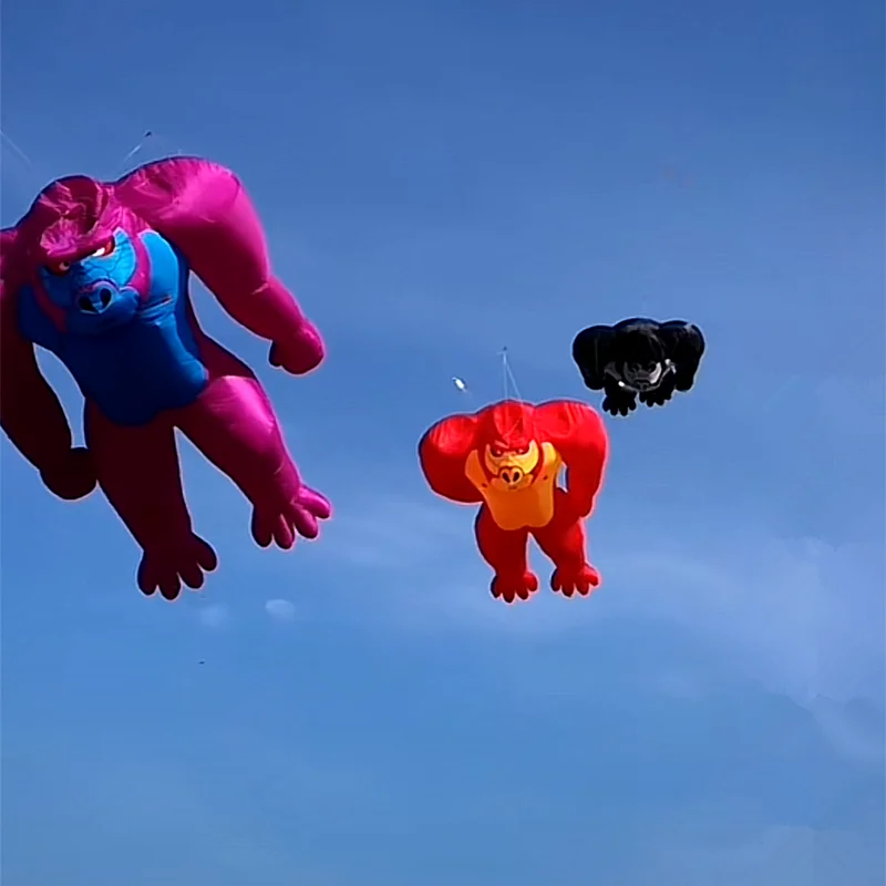7 m Gorilla-Drachen-Linie, Wäsche, weicher aufblasbarer Anhänger, Show-Drachen, Outdoor-Spielzeug, Oktopus-Drachen, weicher Drachen, Volantinen o Cometas Trompot