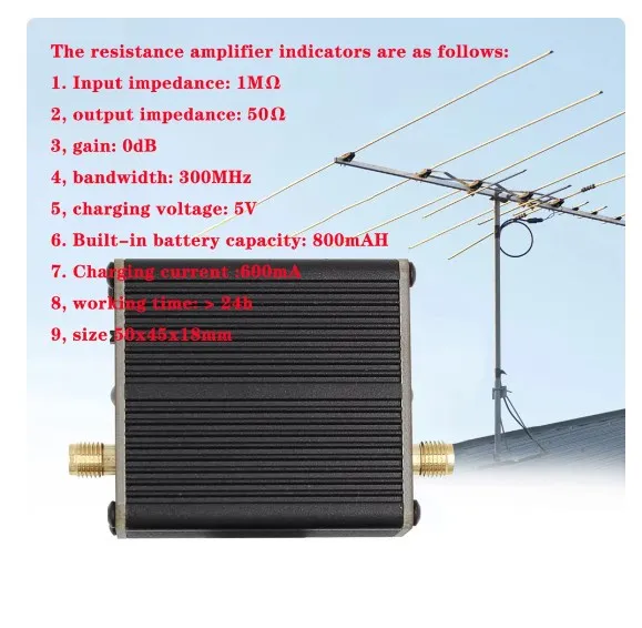 Imagem -02 - Active rf Isolado Distribuidor Sdr Gpsdo Fonte de Sinal Dispositivo de Distribuição de rf Antena de Rádio 100khz a 150mhz