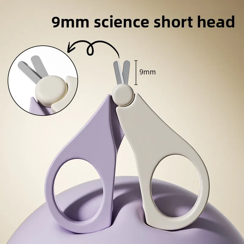 Conjunto de aparador de unhas para bebês 4 em 1, aço inoxidável + material de segurança ABS, kit de aliciamento para recém-nascidos, durável, anti-esmagamento de carne