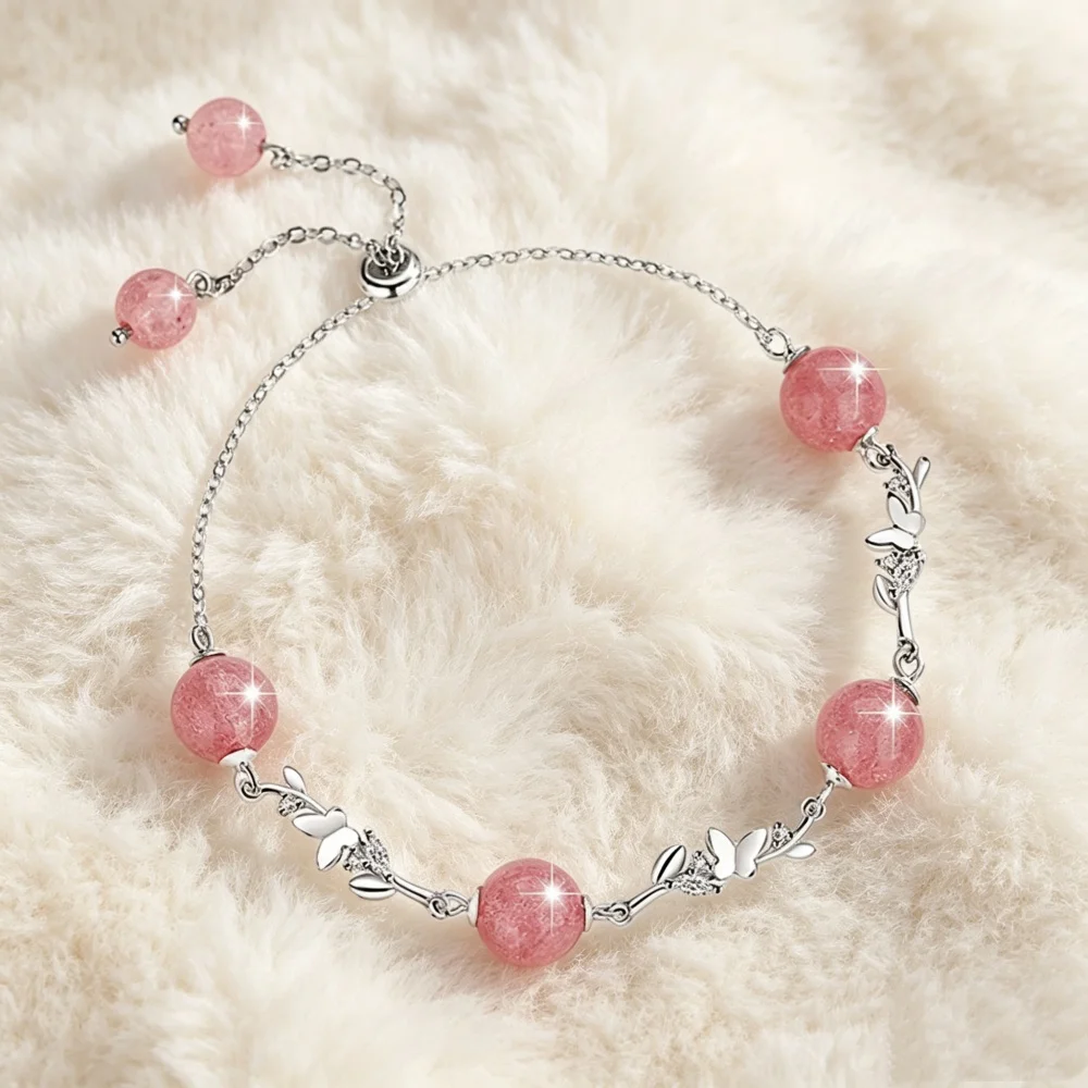Charm Bohemia 925 Sterling Silver Fashion Pink Natural 5 Charm Bohemia 925 Sterling Silver Fashion Pink Natural