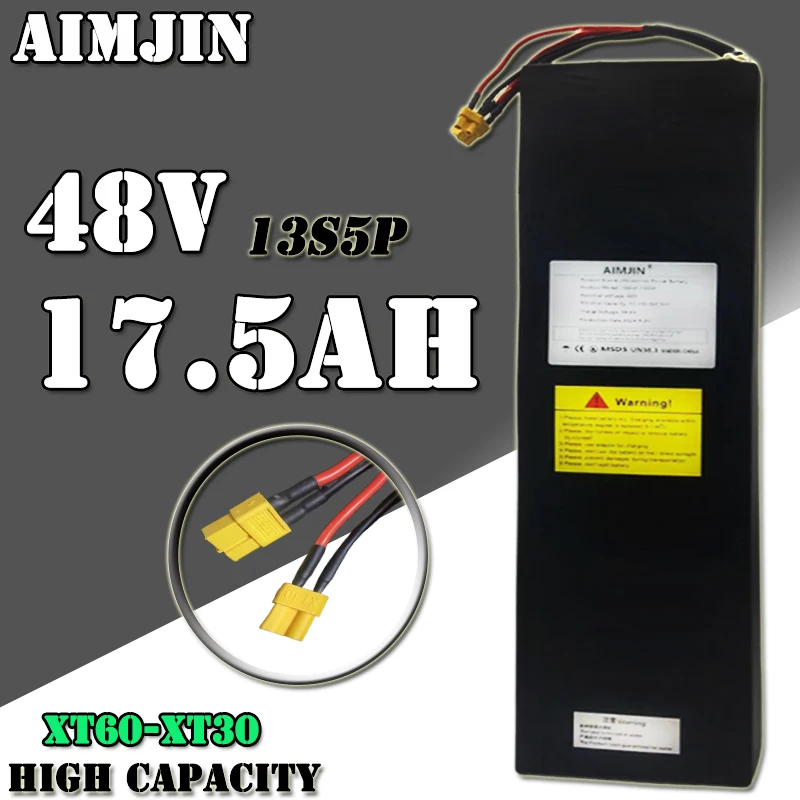 

48V 17.5AH 18650 13S5P Lithium Battery for Kugoo X1 Joyor F5S G5 GS5 X5S Y5S S5 Y10 Electric Scooter Electric Bicycle