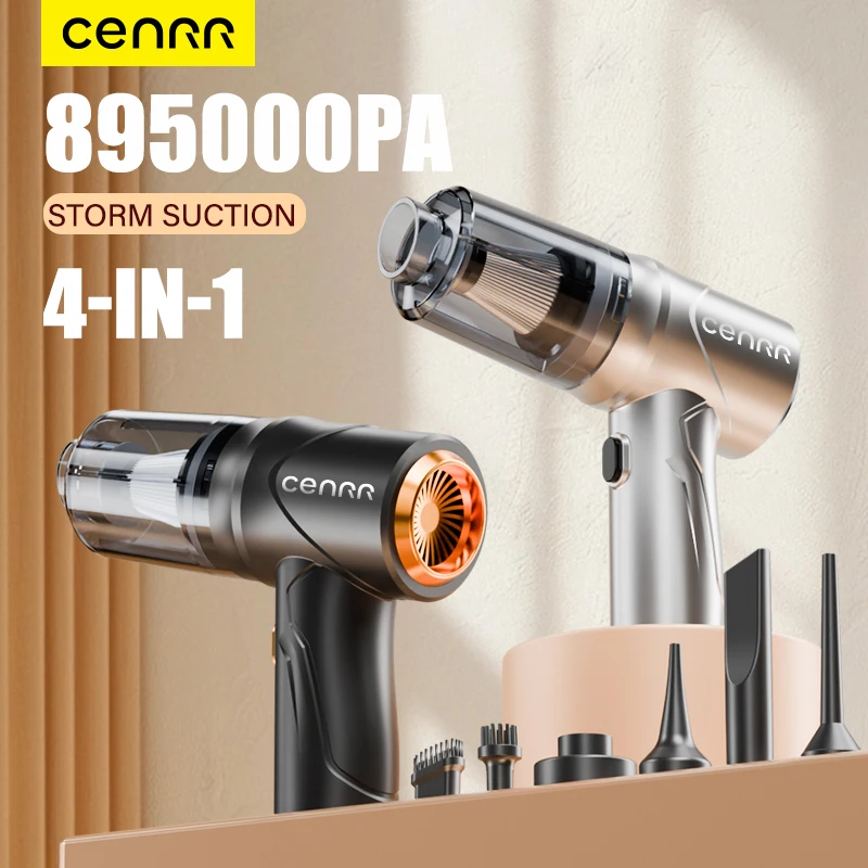 

CENRR Новый мини-автомобильный пылесос Strong Scution 895000PA Мощный беспроводной автомобильный пылесос Ручной портативный пылесос для автомобиля