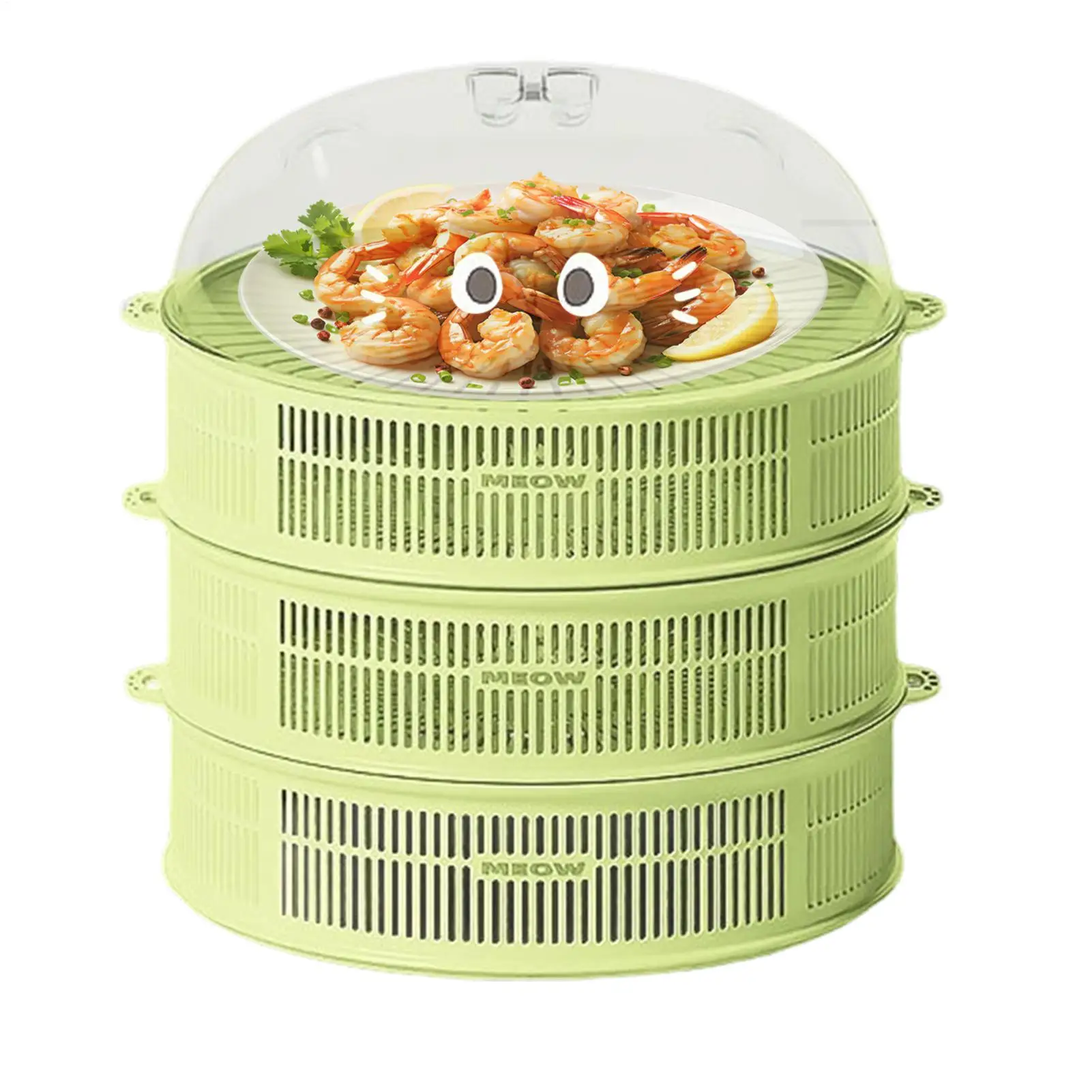 Serving Dish Covers 4 Layers Breathable Dustproof Draining Basket Food Protection Cover For Home Dining Table Camping Picnic