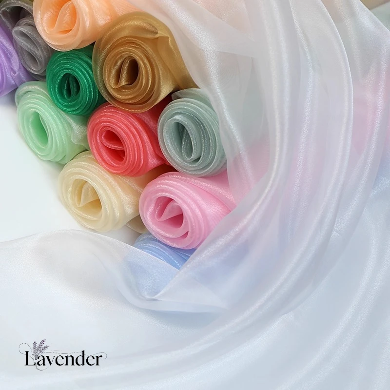 

Encrypt organza fabric pearl ice yarn sparkling starlight yarn sewing skirt yarn DIY headwear curtains background decoration