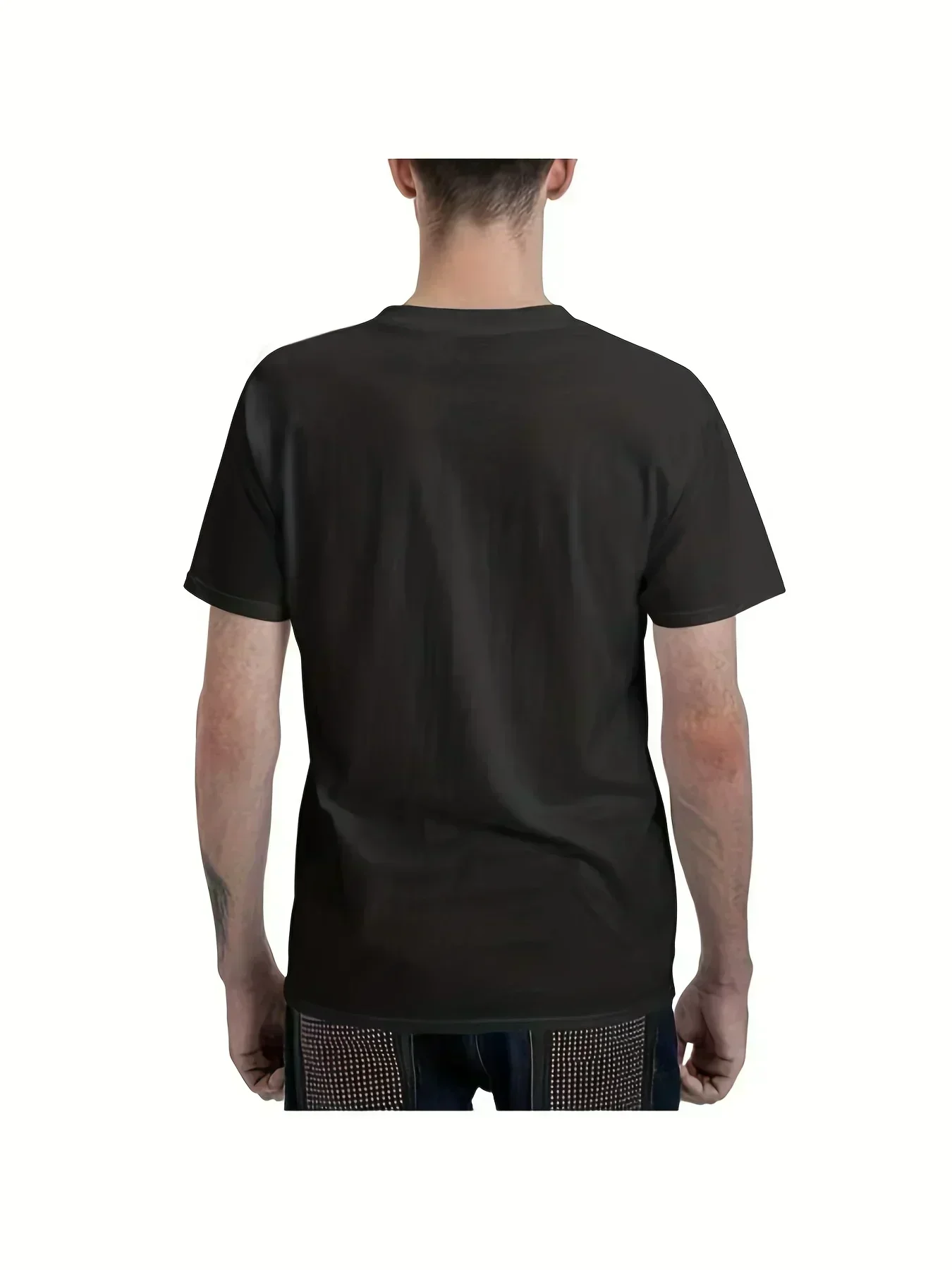 Men's Casual Crew Neck T-Shirt Bankai Minazuki Skull Print Summer New Men's Women's Retro Fashion Short Sleeve Top