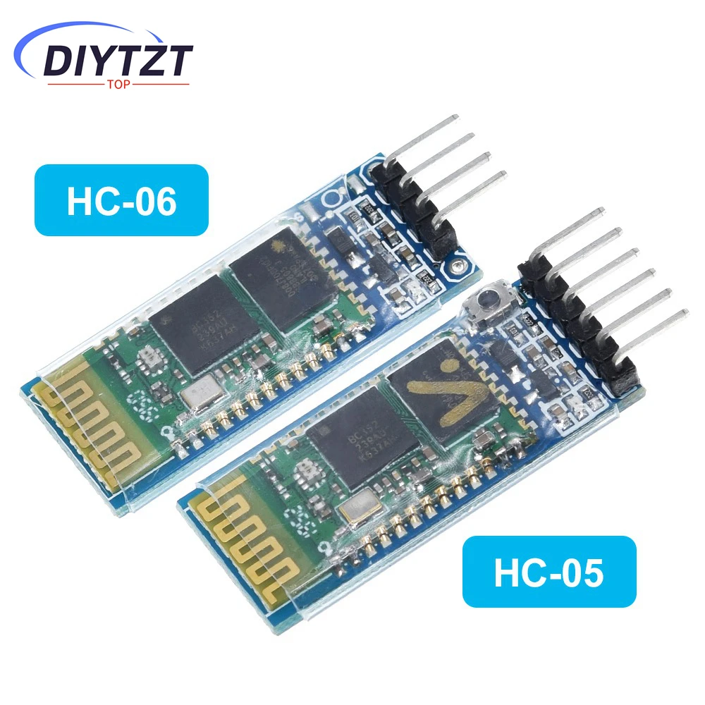 DIYTZT HC-05 HC 05 hc-06 HC 06 RF Modul Budak Transceiver Bluetooth Nirkabel RS232 / TTL ke konverter dan adaptor UART