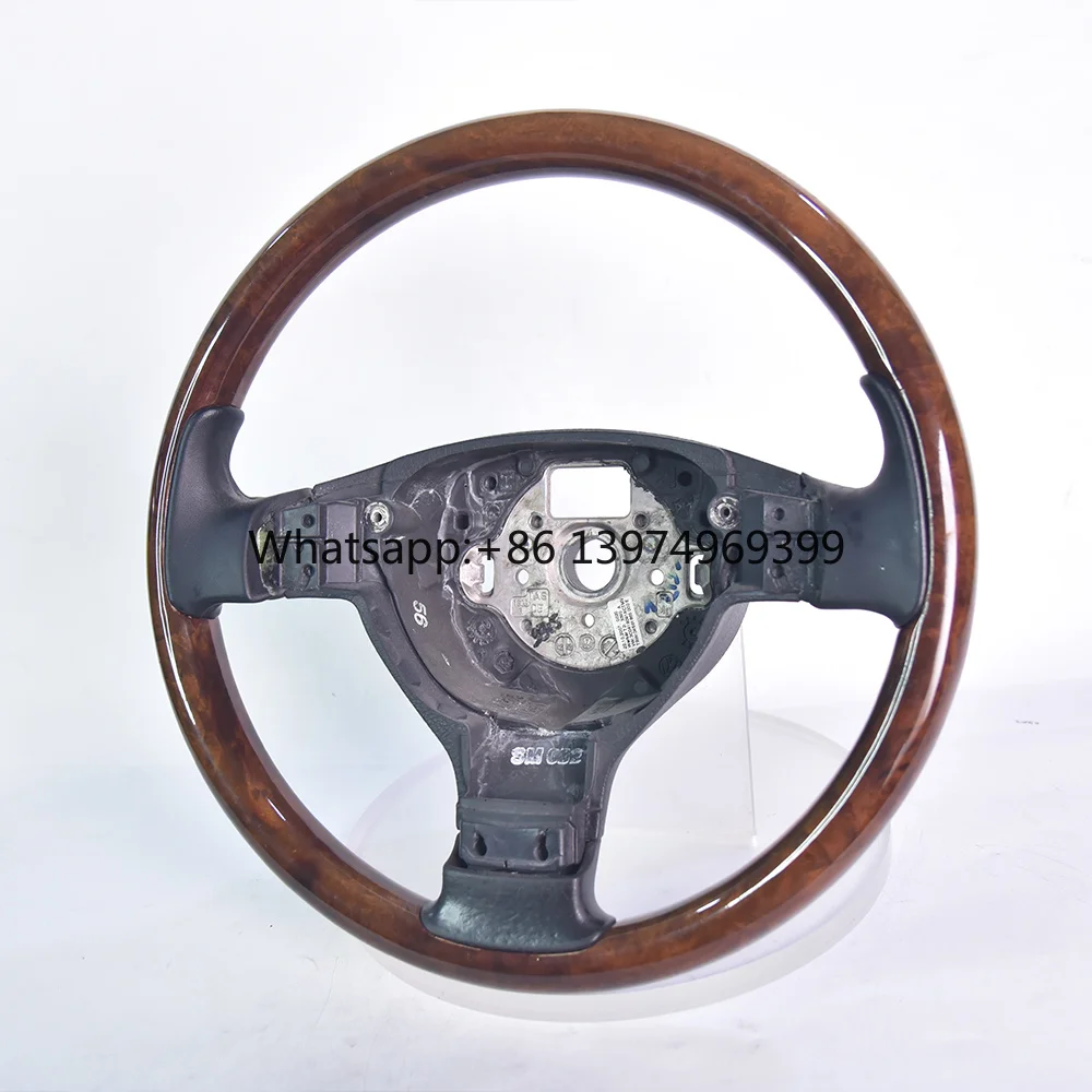 For Volkswagen Golf 6 MK7 MK8 GTI Polo Magotan Jetta Passat Touareg Carbon Fiber Peach Wood Steering Wheel Modification in Stock