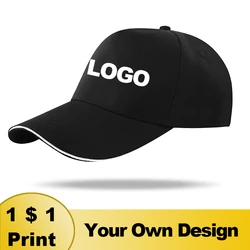 Casquette de baseball avec logo imprimé pour hommes et femmes, chapeau de soleil décontracté, sports de plein air, hip-hop, golf, pêche, document solide