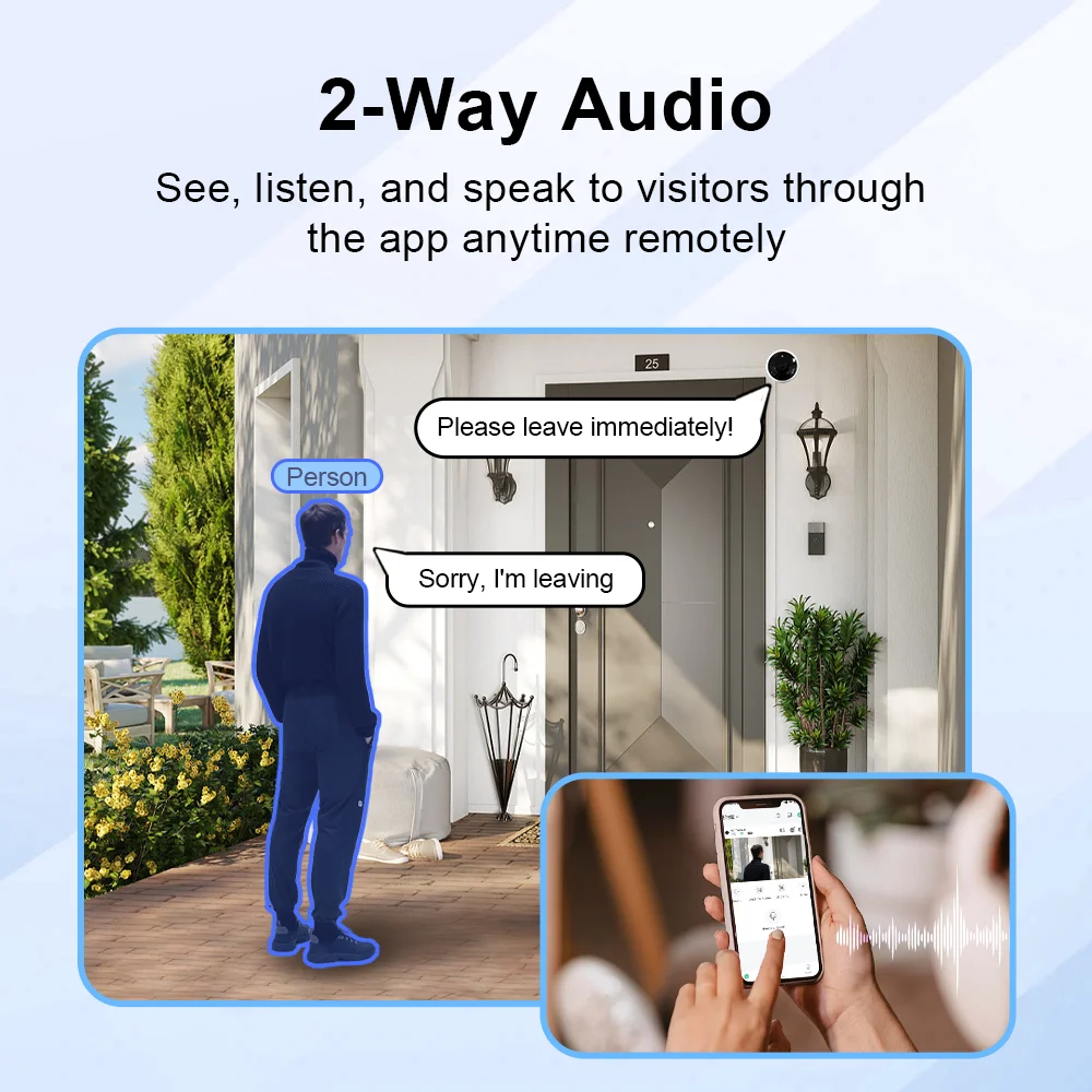 2K  Wifi Wireless Camera Outdoor Magnetic Cam with Battery AI Motion Detection WiFi Indoor Camera Color Night Vision 2-Way Talk