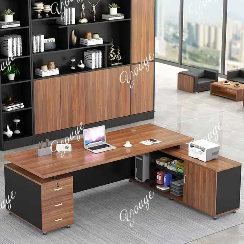

J N49 J Corner Storage Office Desk Gaming Bedroom Luxury Drawers Laptop Office Desk Computer Home Mesa Ordenador Modern Furnitur