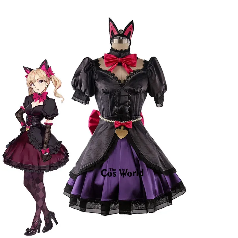 

OW D.Va Hana Song Black Cat Luna футболка платье униформа наряд игры костюмы для косплея