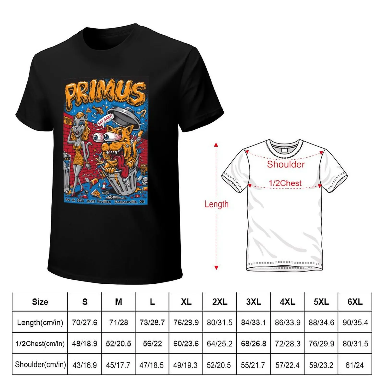 Primus For Fans T-Shirt Lightweight Casual Summer T-Shirt
