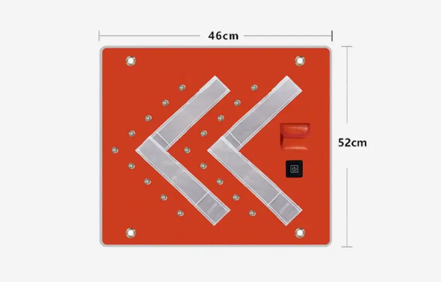 LED Faltbares Warnpfeil-Richtungszeichen Sichtbare Reflektierende Magnetische Anzeige für Straßenbau Notfallreparatur und -beratung – Detail 2