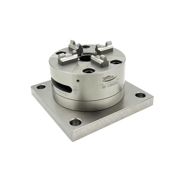 

HPEDM 4 Jaw Cnc Lathe Chuck 100mm Manual Chuck With Base Plate For Mould Electrode Holder