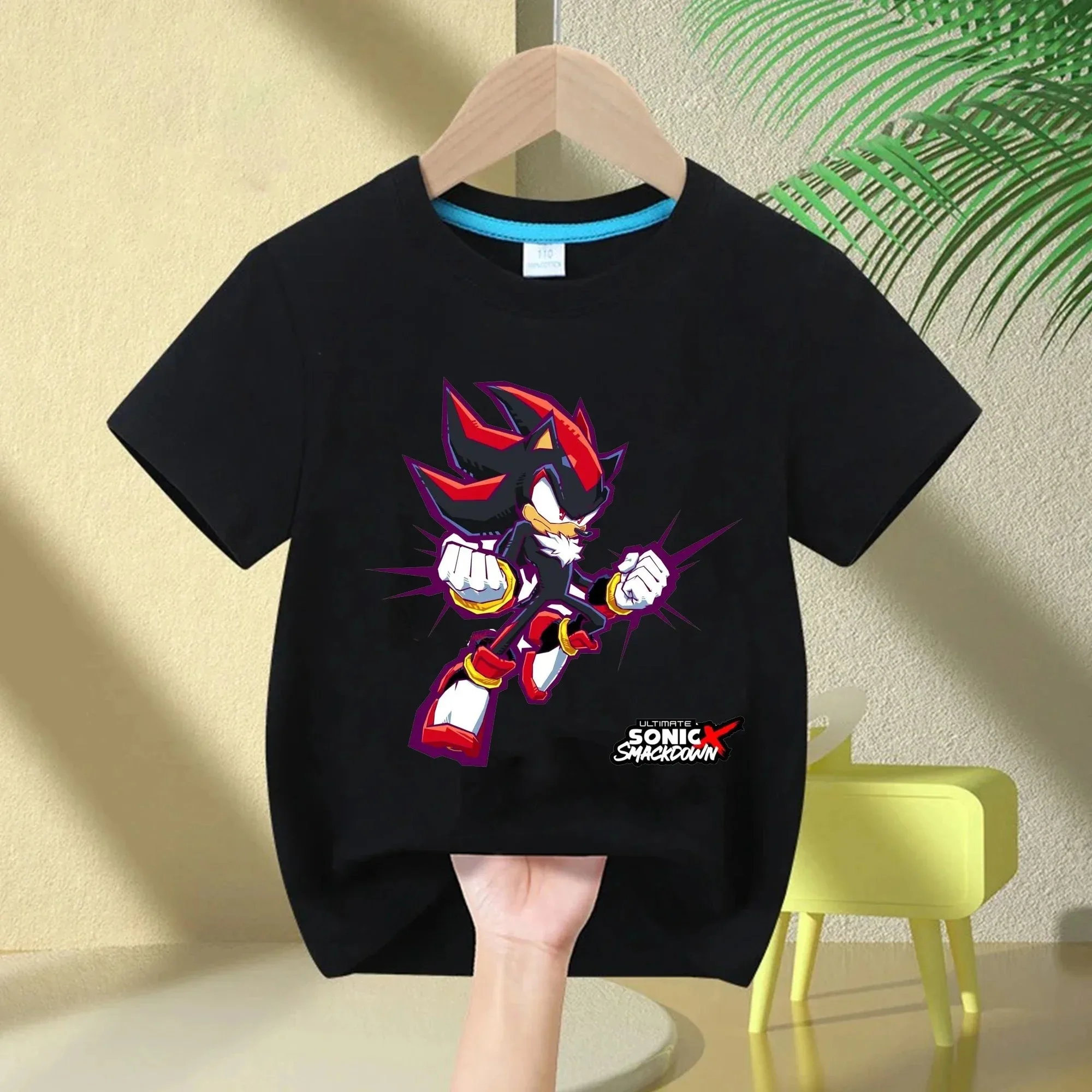 Sonic The Hedgehog Kids T-Shirt Anime Print Cotton Short Sleeve Boy Girl Summer Casual Top Gift