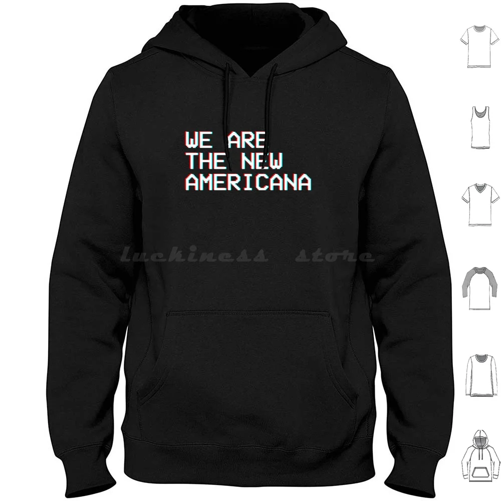 

We Are The New Americana / / Halsey Толстовка с капюшоном из хлопка с длинными рукавами Halsey New Americana Badlands