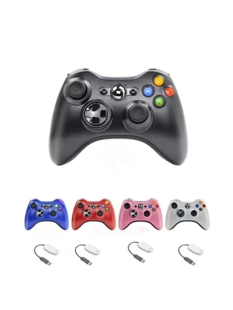 Mando inalámbrico de 2,4G para Xbox 360 con receptor de PC, Joystick Joypad para consola Xbox 360, mando de juegos remoto