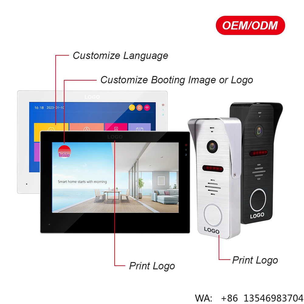 Smart Villa IP Video Door Phone POE/WiFi Connection 10