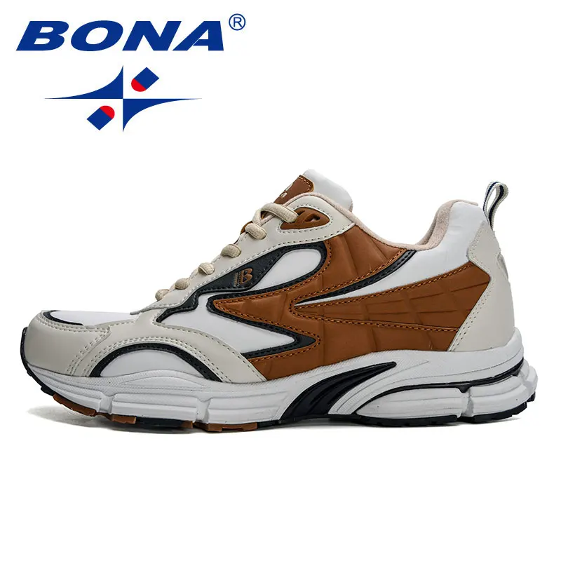 BONA 2023 New Designers Athletic Shoe Men Casual Sneakers High Quality Light Breathable Sport Man Footwear Popular Running Shoes