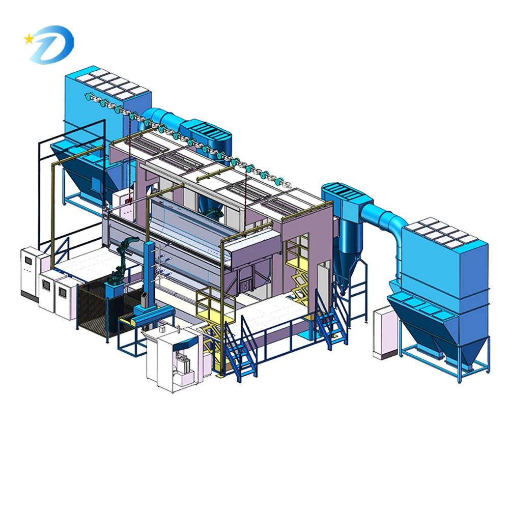Factory Direct Sales Automatic Painting and Coating Production Line Auto Parts Shell Spraying